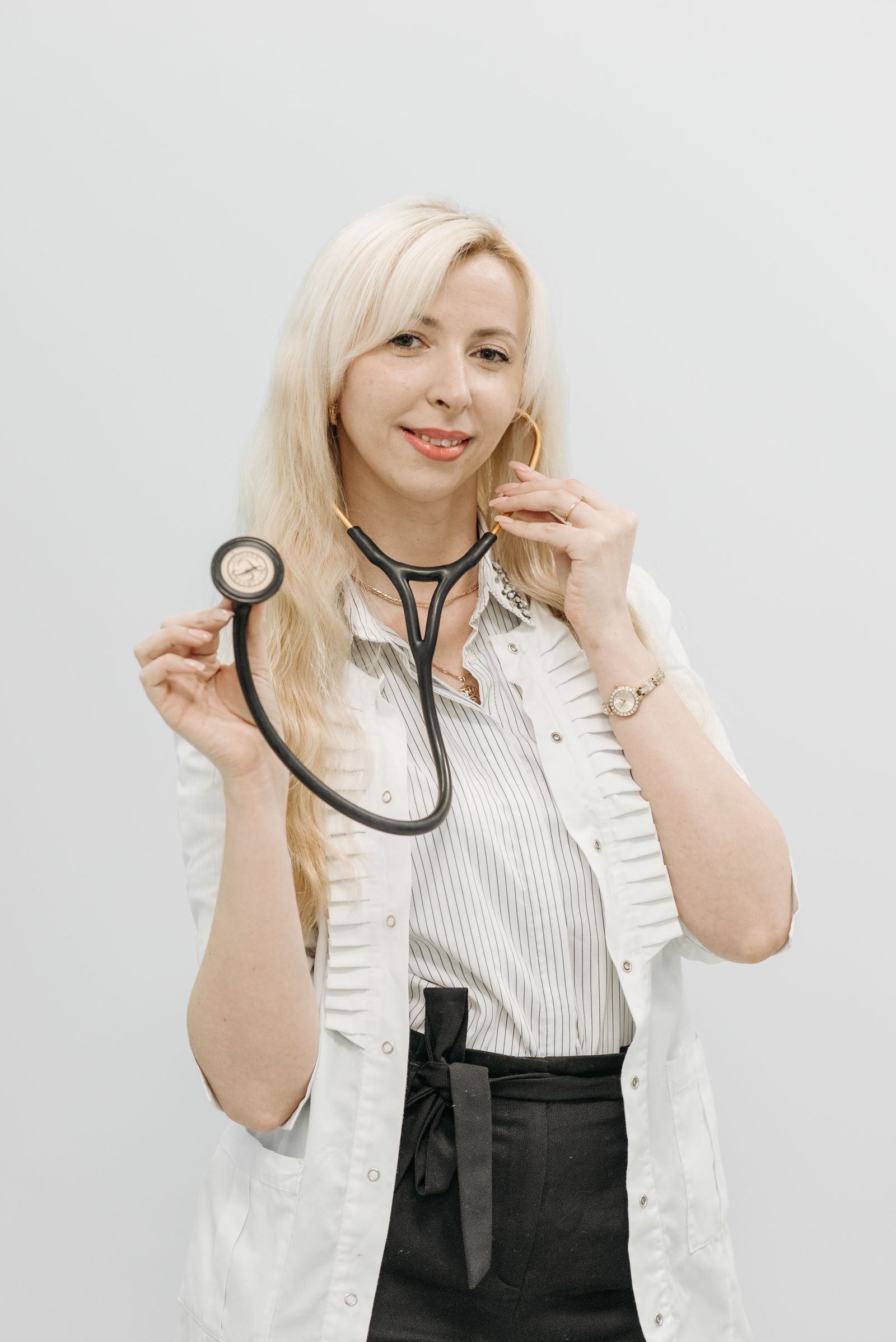 Doctor holding a stethoscope